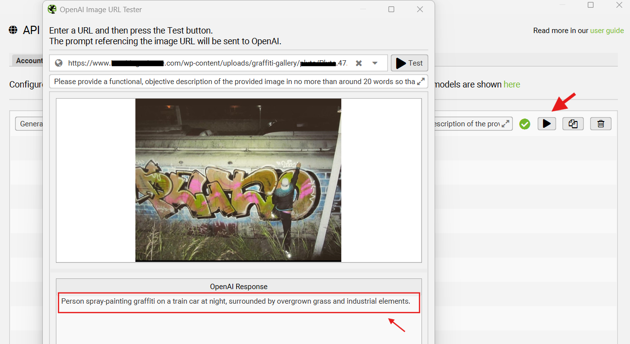 Open-AI-Image-URL-tester
